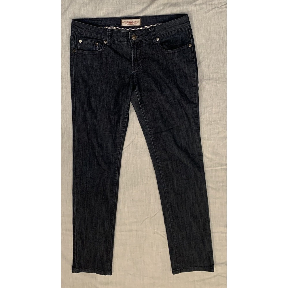 Iris Jeans Size 9‎ (28X28) Modern Vintage Dark Wash Skinny Stretch